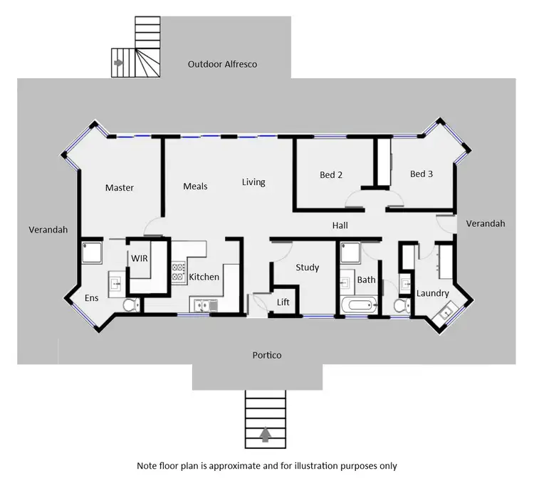 Floorplan of Homely house listing, 173 Darling Street, Wentworth NSW 2648