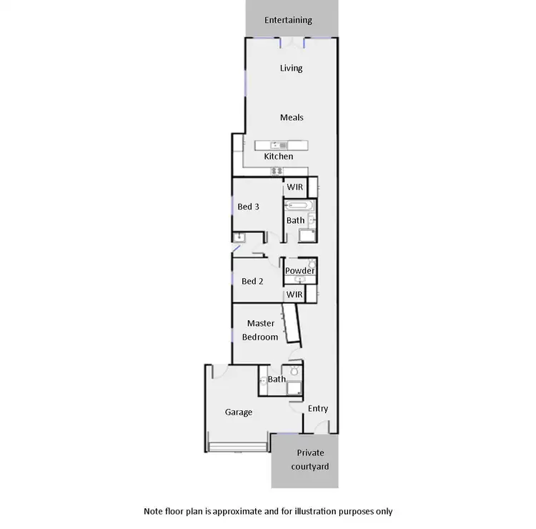 Floorplan of Homely townhouse listing, 117a Olive Avenue, Mildura VIC 3500