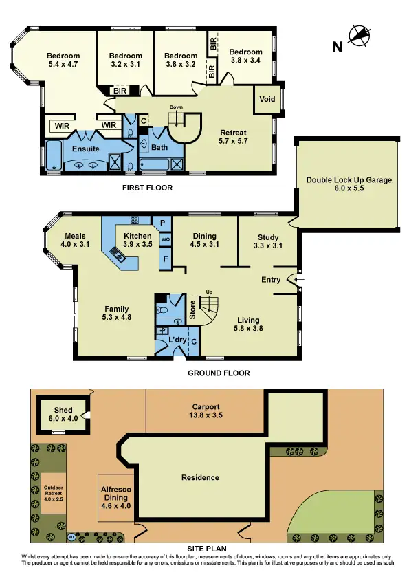 Floorplan of Homely house listing, 54 Dunkeld Avenue, Sunshine North VIC 3020