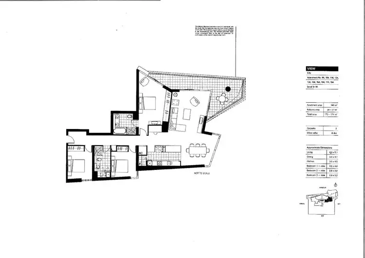 Floorplan of Homely apartment listing, 164/55 Victoria Harbour Promenade, Docklands VIC 3008