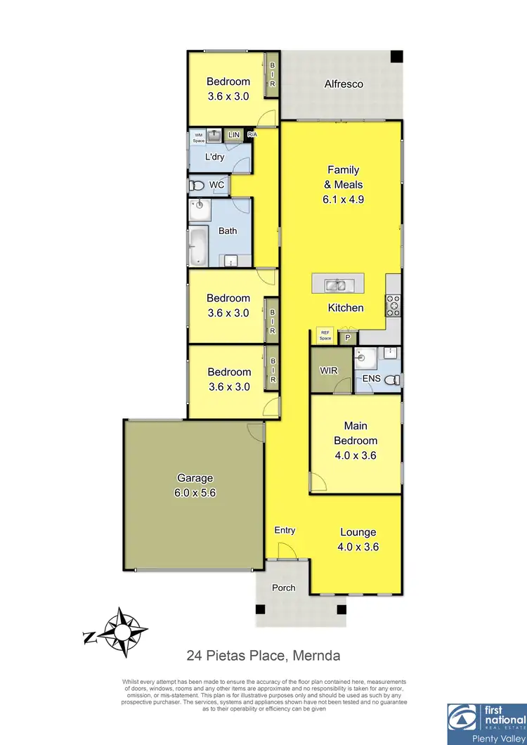 Floorplan of Homely house listing, 24 Pietas Place, Mernda VIC 3754