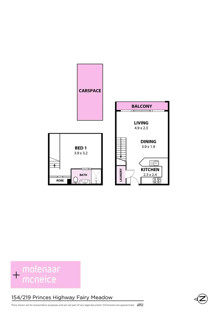 Floorplan of Homely apartment listing, 154/214 Princes Highway, Fairy Meadow NSW 2519
