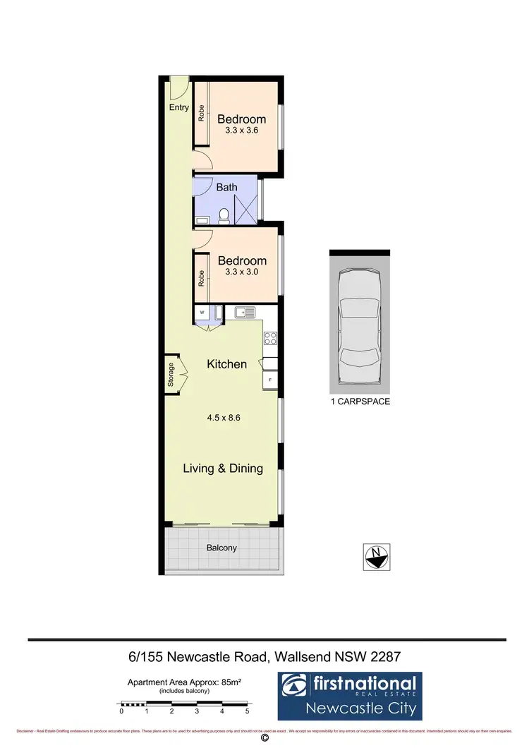 Floorplan of Homely unit listing, 6/155 Newcastle Road, Wallsend NSW 2287