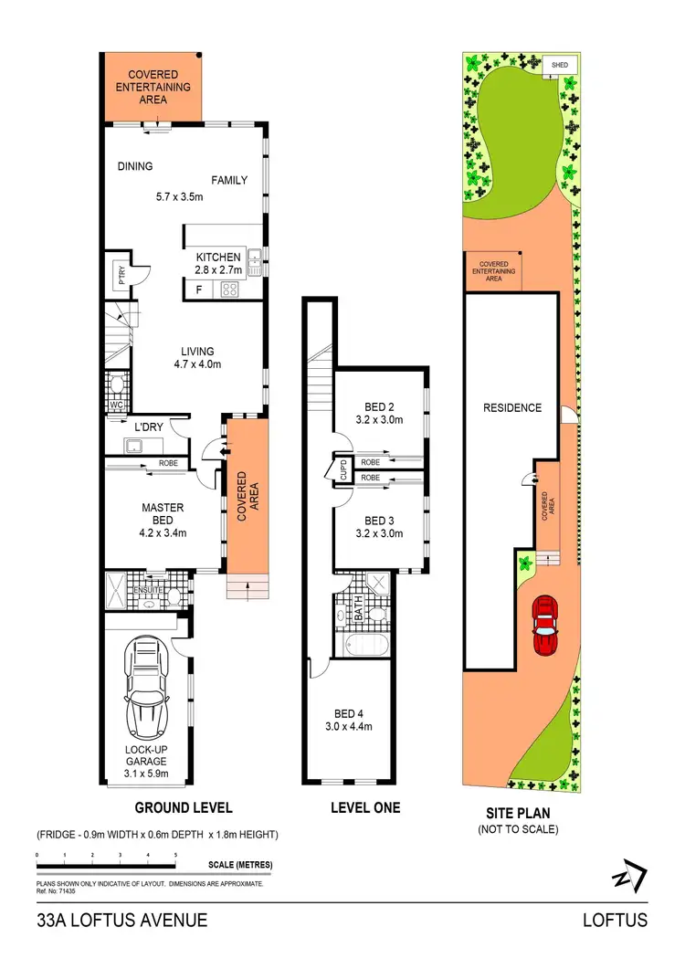 Floorplan of Homely semi-detached listing, 33A Loftus Avenue, Loftus NSW 2232