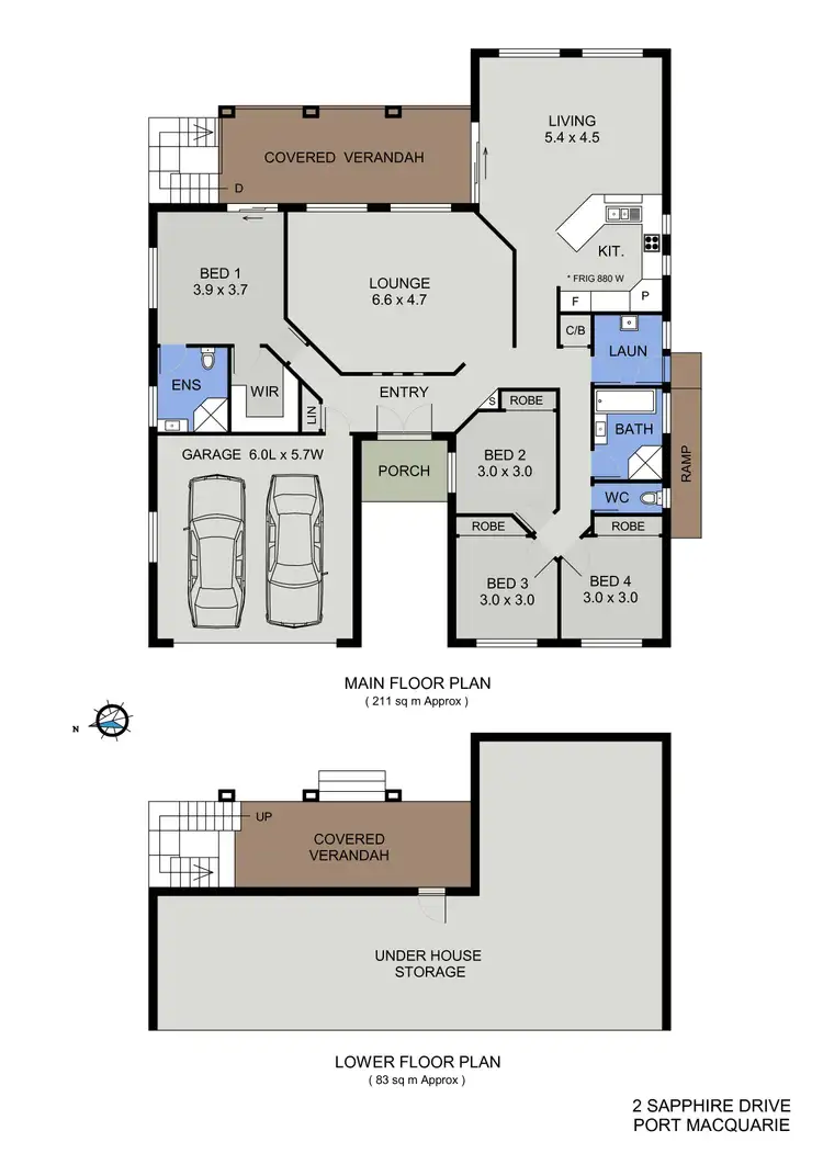 Floorplan of Homely house listing, 2 Sapphire Drive, Port Macquarie NSW 2444