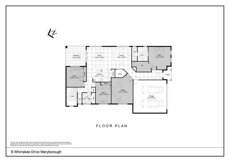 Floorplan of Homely house listing, 8 Whirrakee Drive, Maryborough VIC 3465