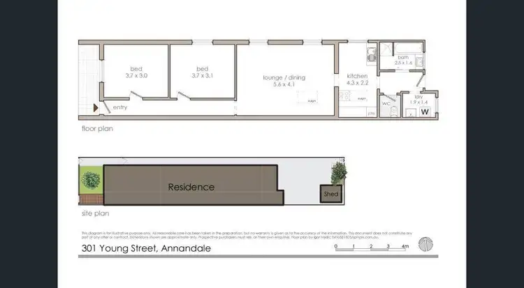 Floorplan of Homely house listing, 301 Young Street, Annandale NSW 2038