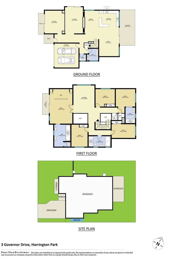 Floorplan of Homely house listing, 3 Governor Drive, Harrington Park NSW 2567
