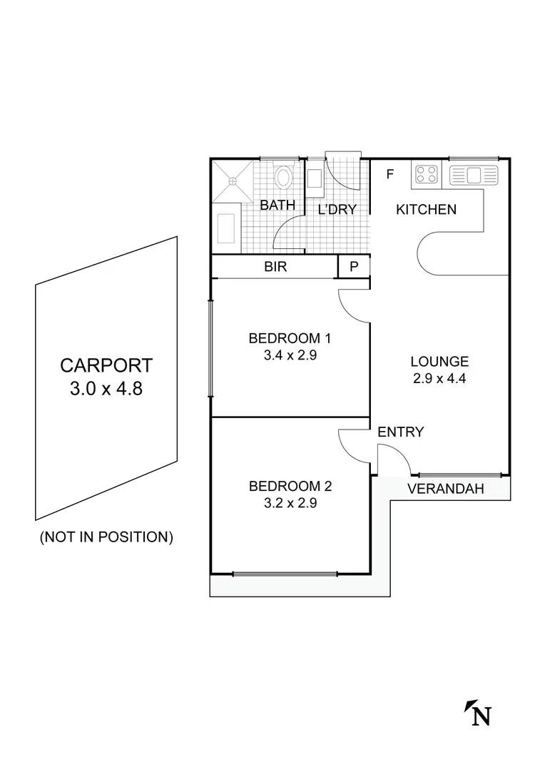 Floorplan of Homely unit listing, 5/44 Panton Street, Golden Square VIC 3555