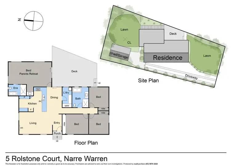 Floorplan of Homely house listing, 5 Rolstone Court, Narre Warren VIC 3805