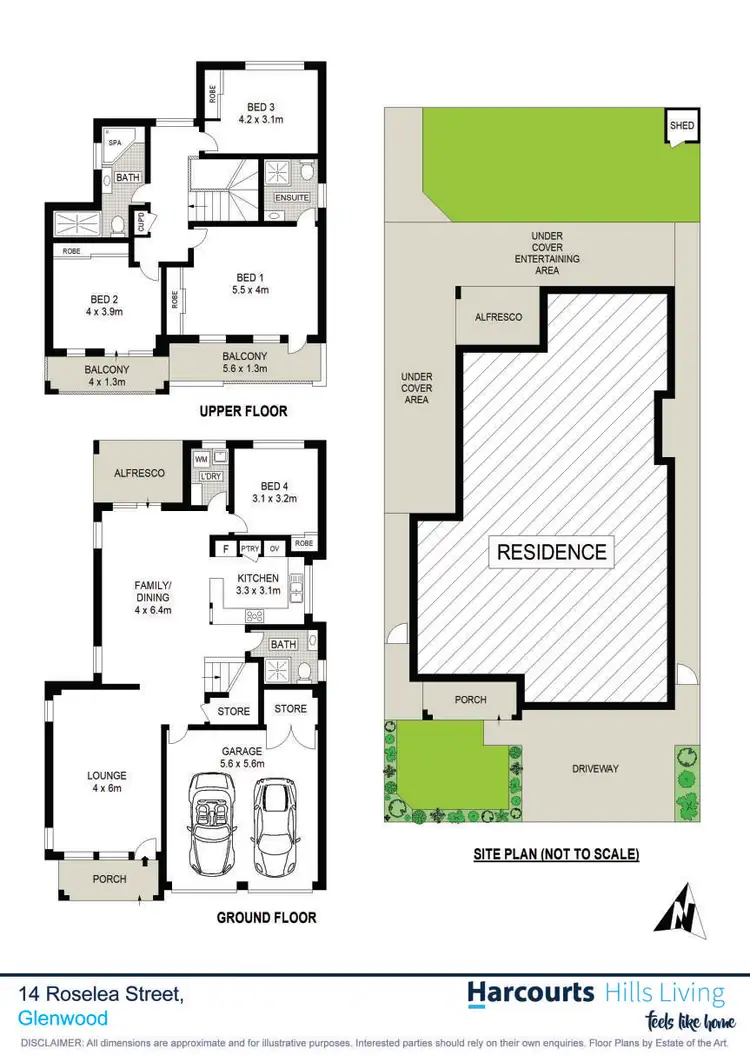 Floorplan of Homely house listing, 14 Roselea Street, Glenwood NSW 2768