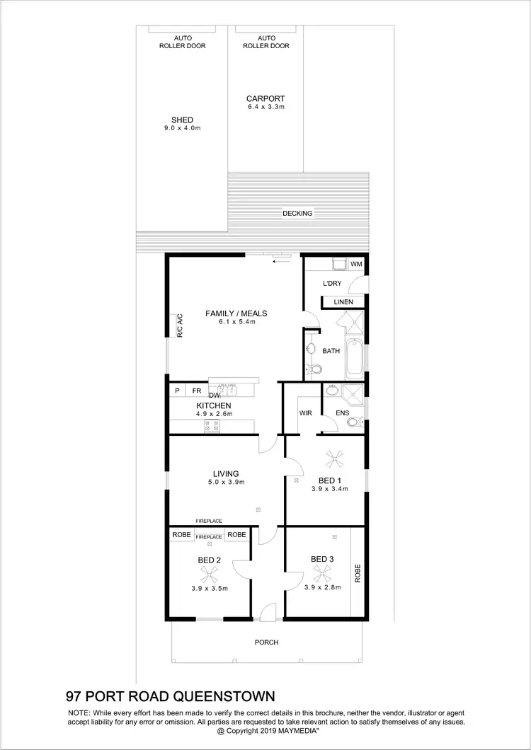 Floorplan of Homely house listing, 97 Port Road, Queenstown SA 5014