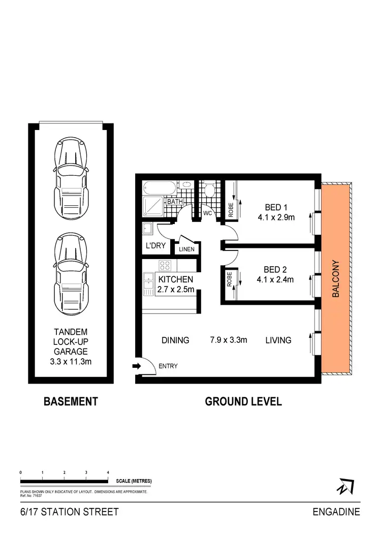 Floorplan of Homely apartment listing, 6/17-23 Station Street, Engadine NSW 2233