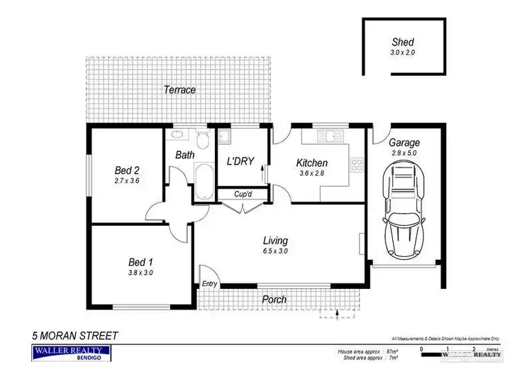 Floorplan of Homely house listing, 5 Moran Street, Bendigo VIC 3550