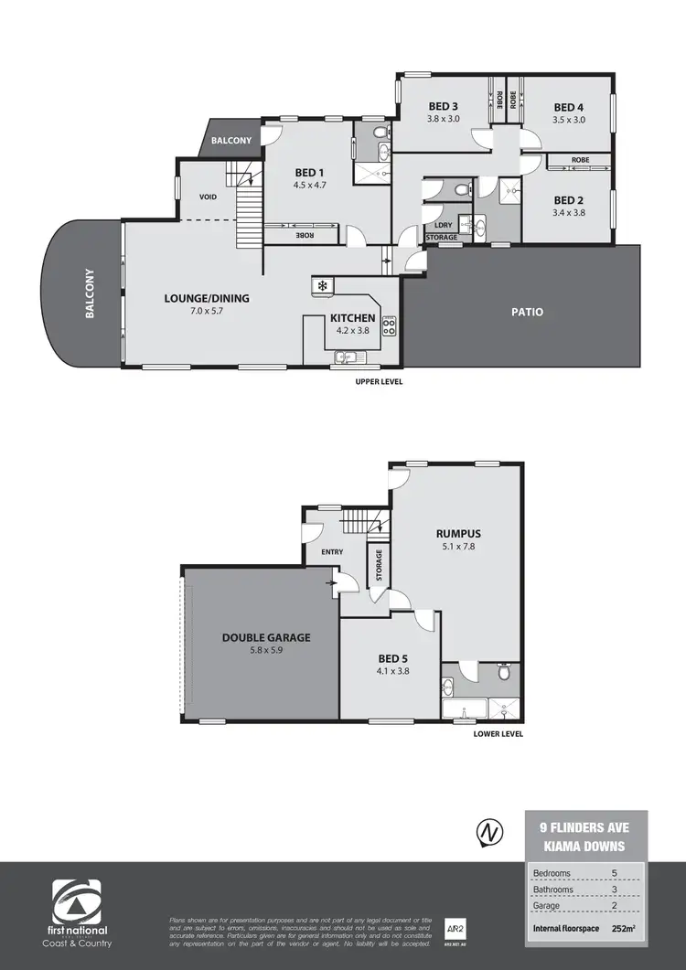 Floorplan of Homely house listing, 9 Flinders Avenue, Kiama Downs NSW 2533
