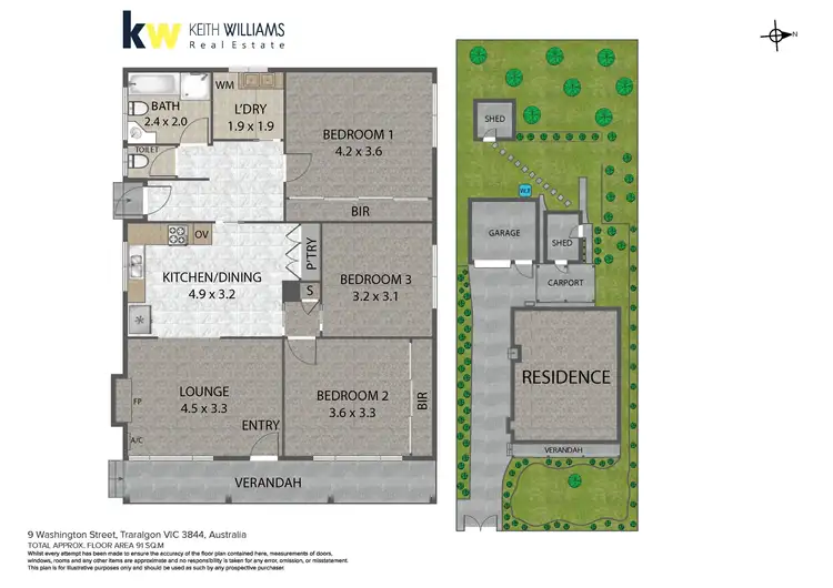 Floorplan of Homely house listing, 9 Washington Street, Traralgon VIC 3844