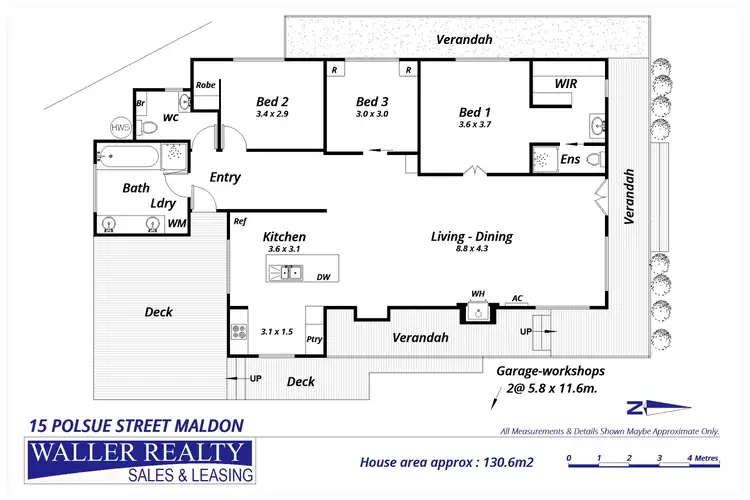 Floorplan of Homely house listing, 15 Polsue Street, Maldon VIC 3463