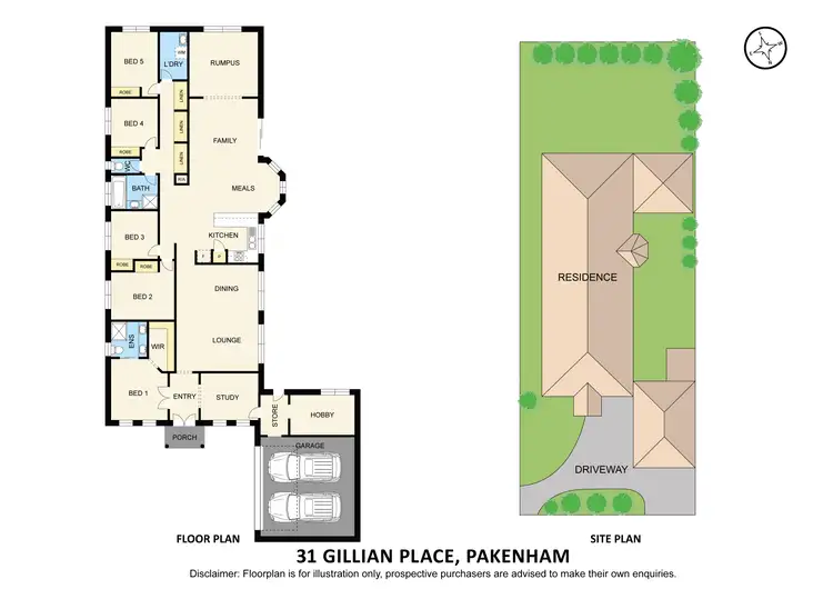 Floorplan of Homely house listing, 31 Gillian Place, Pakenham VIC 3810