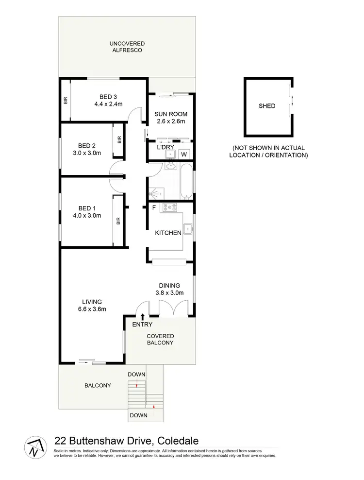 Floorplan of Homely house listing, 22 Buttenshaw Drive, Coledale NSW 2515