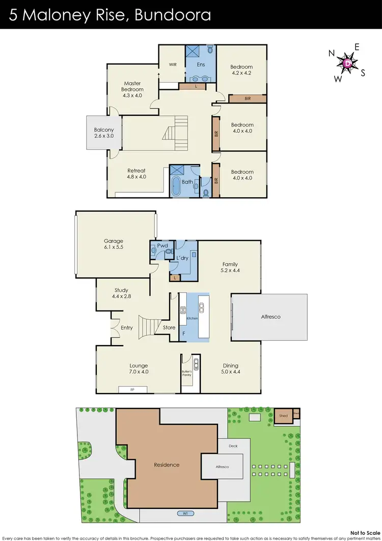 Floorplan of Homely house listing, 5 Maloney Rise, Bundoora VIC 3083