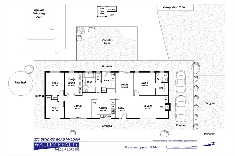 Floorplan of Homely house listing, 272 Bendigo Road, Maldon VIC 3463