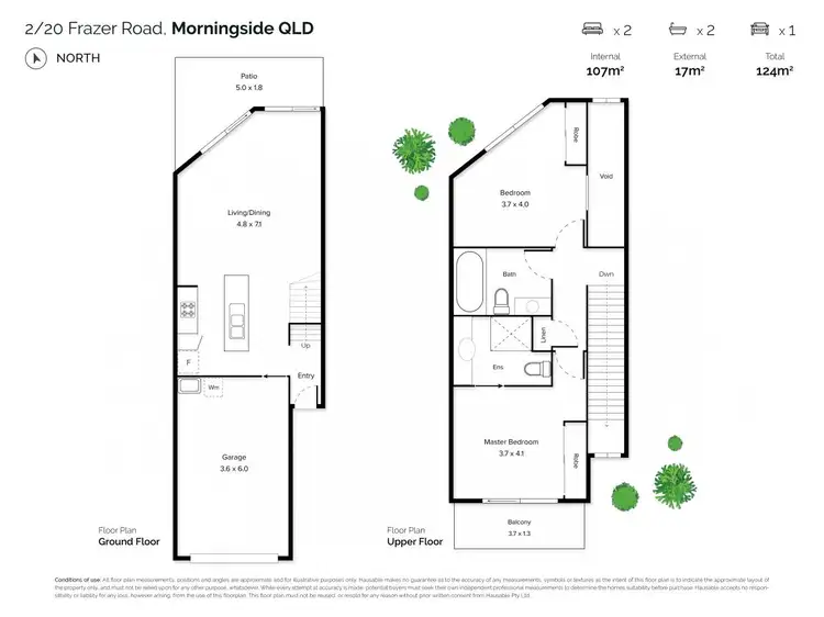 Floorplan of Homely unit listing, 2/20 Fraser Street, Morningside QLD 4170