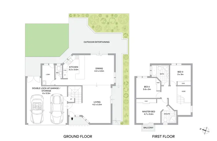 Floorplan of Homely townhouse listing, 2/129-131 Kareena Road, Miranda NSW 2228