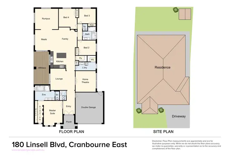 Floorplan of Homely house listing, 180 Linsell Boulevard, Cranbourne East VIC 3977