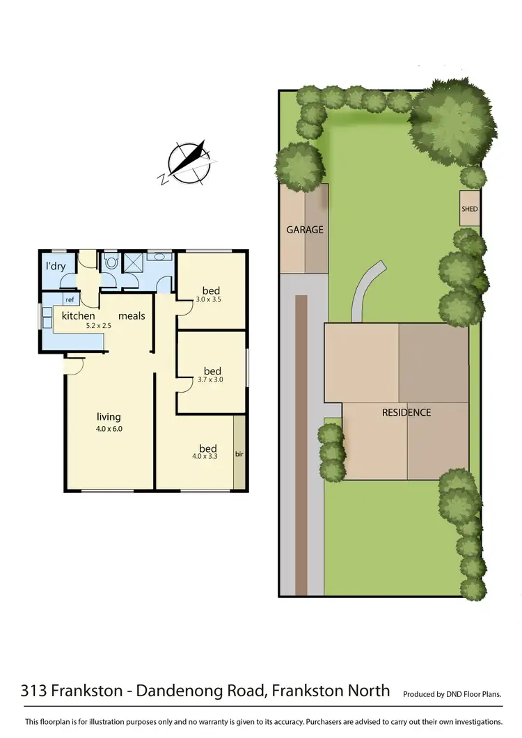 Floorplan of Homely house listing, 313 Frankston Dandenong Road, Frankston North VIC 3200