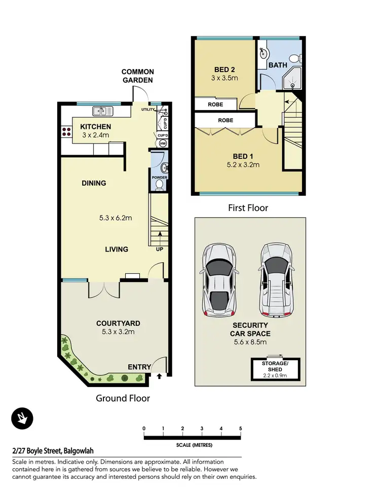 Floorplan of Homely townhouse listing, 2/27 Boyle Street, Balgowlah NSW 2093