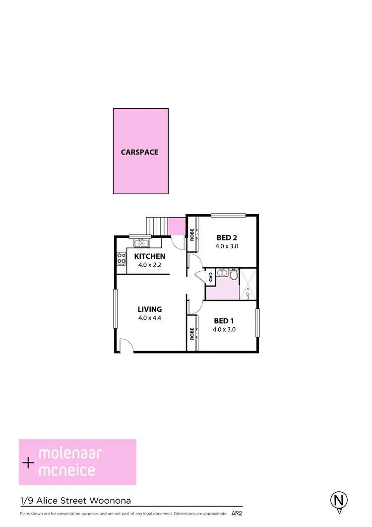 Floorplan of Homely apartment listing, 1/9 Alice Street, Woonona NSW 2517