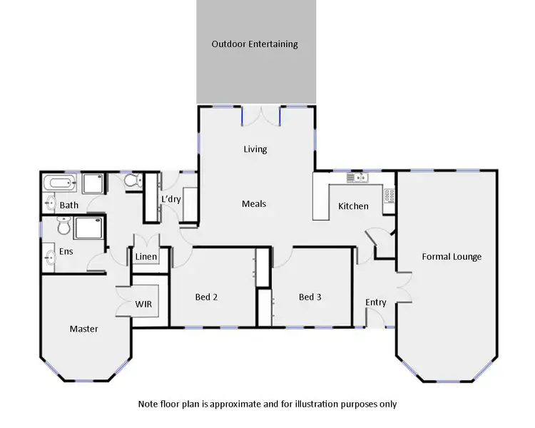 Floorplan of Homely rural property listing, 45 Leachs Road, Red Cliffs VIC 3496