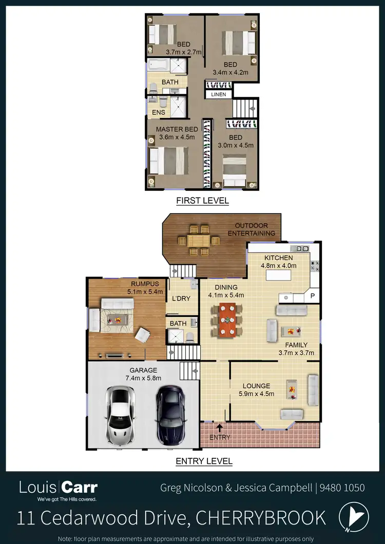 Floorplan of Homely house listing, 11 Cedarwood Drive, Cherrybrook NSW 2126