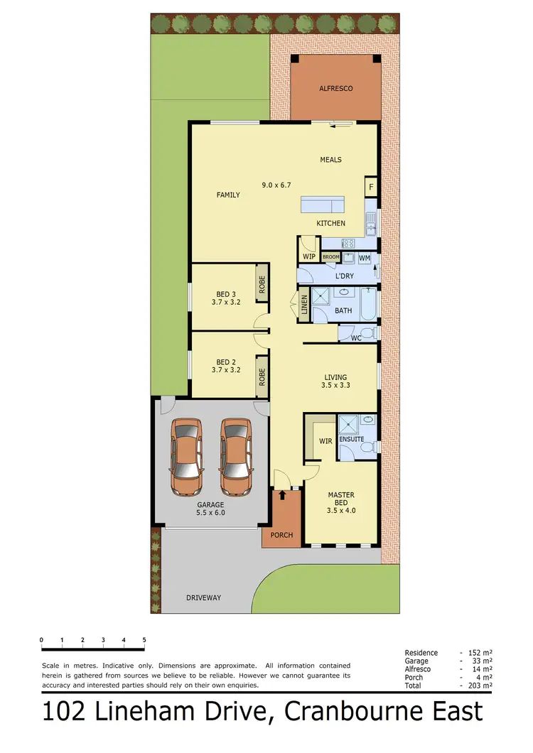 Floorplan of Homely house listing, 102 Lineham Drive, Cranbourne East VIC 3977