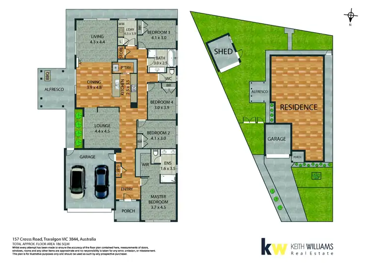 Floorplan of Homely house listing, 157 Cross's Road, Traralgon VIC 3844