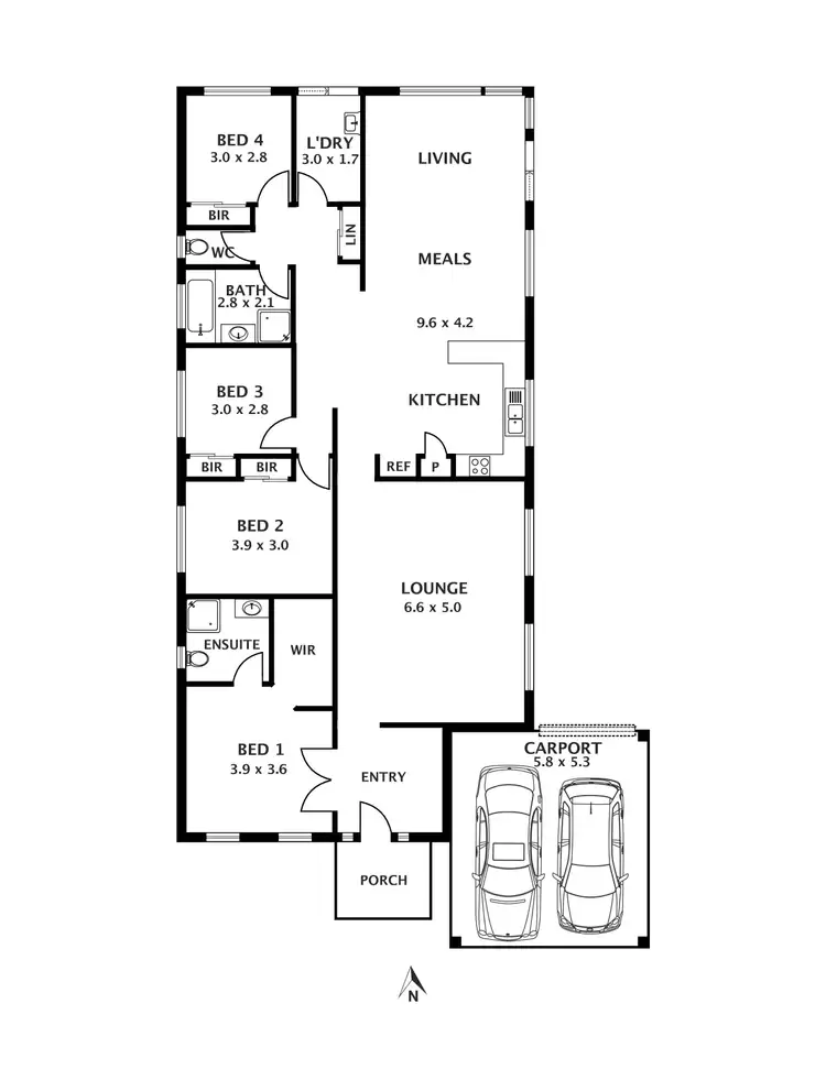 Floorplan of Homely house listing, 47 Sorbonne Drive, Sunbury VIC 3429