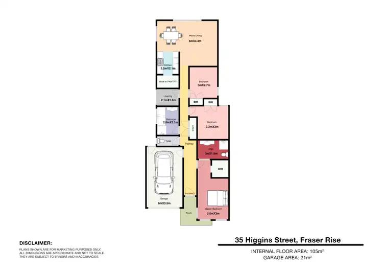 Floorplan of Homely house listing, 35 Higgins Street, Fraser Rise VIC 3336