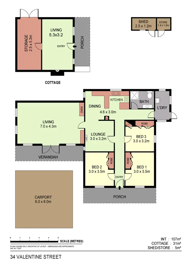 Floorplan of Homely house listing, 34 Valentine Street, Ironbark VIC 3550