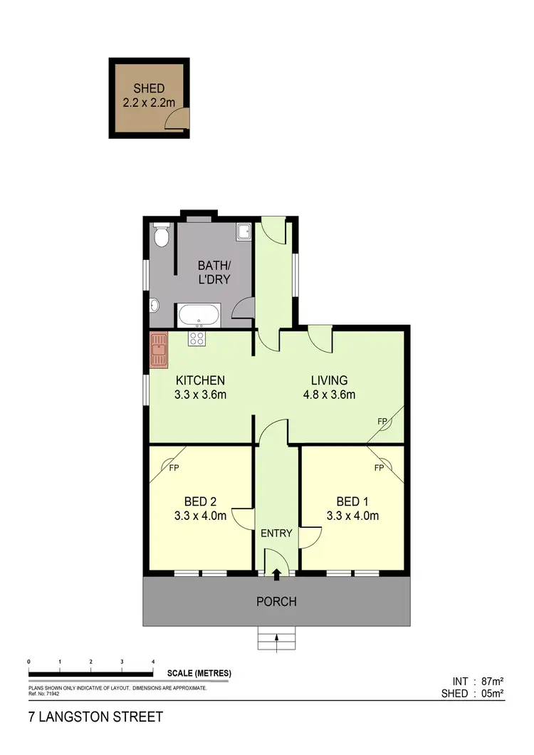 Floorplan of Homely house listing, 7 Langston Street, Bendigo VIC 3550