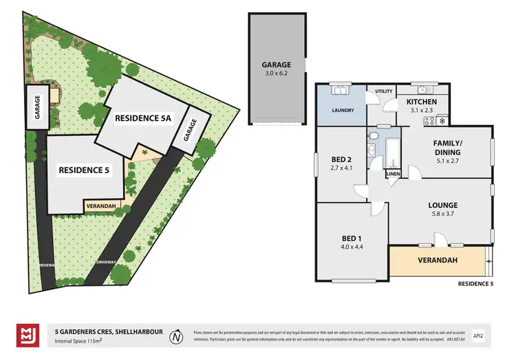 Floorplan of Homely house listing, 5 Gardeners Crescent, Shellharbour NSW 2529