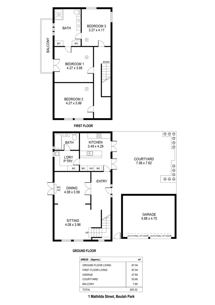 Floorplan of Homely house listing, 1 Mathilda Street, Beulah Park SA 5067