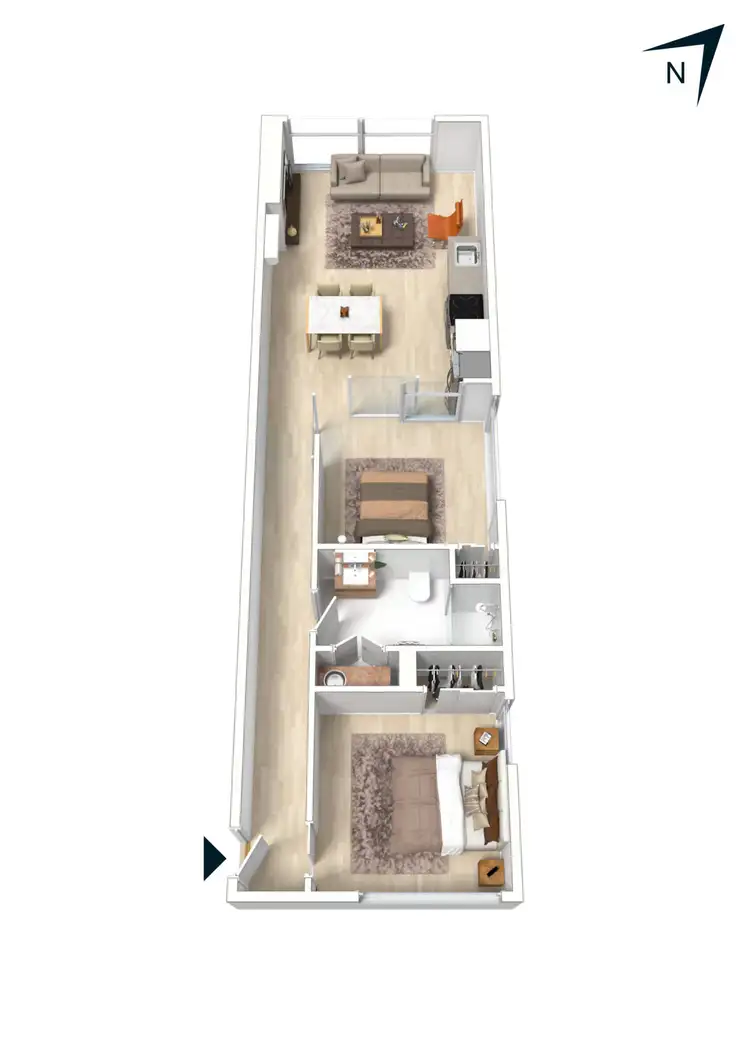 Floorplan of Homely apartment listing, 803/139 Bourke Street, Melbourne VIC 3000