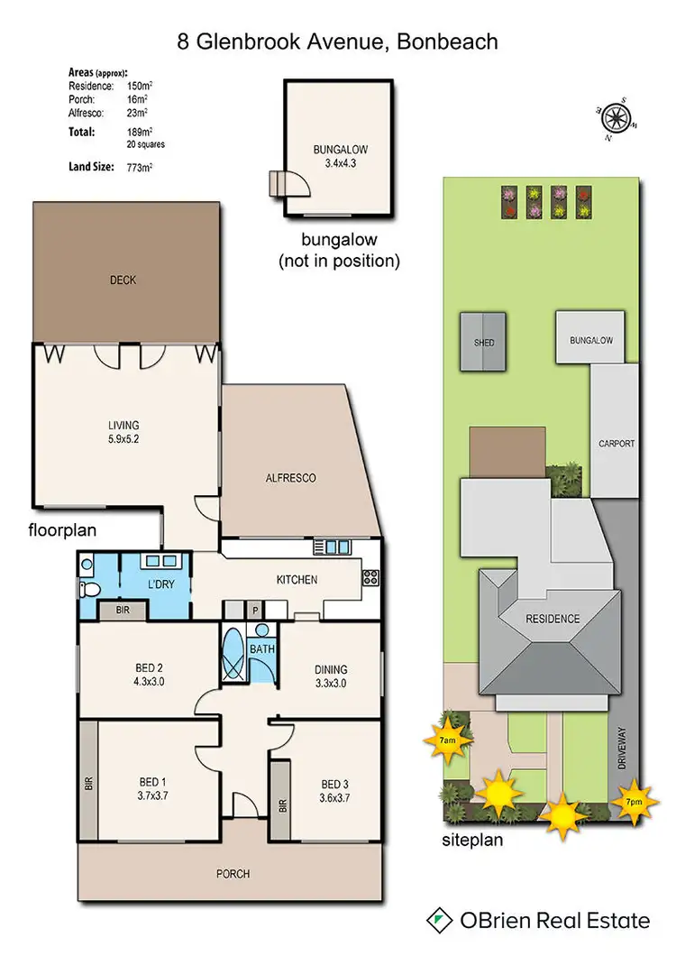Floorplan of Homely house listing, 8 Glenbrook Avenue, Bonbeach VIC 3196