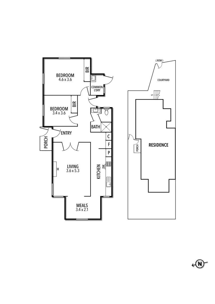 Floorplan of Homely apartment listing, 1/64A Williams Road, Prahran VIC 3181