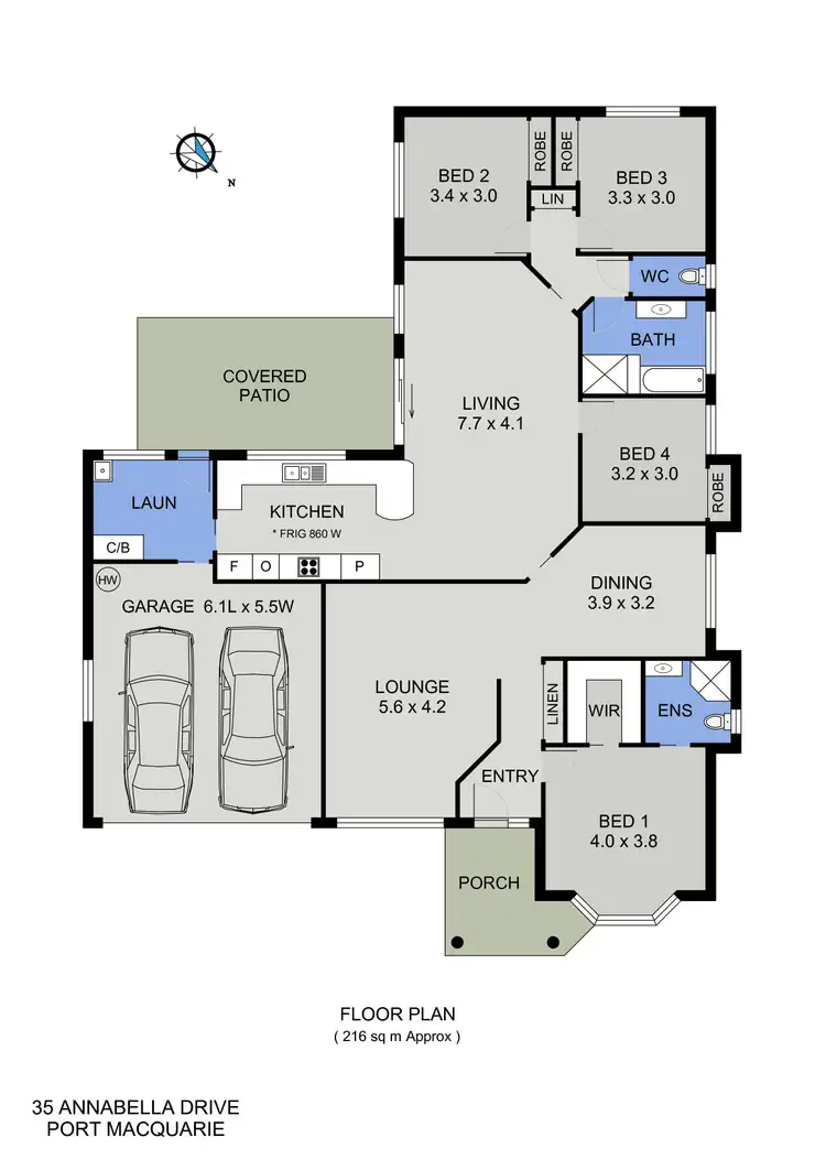Floorplan of Homely house listing, 35 Annabella Drive, Port Macquarie NSW 2444
