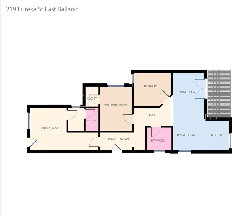 Floorplan of Homely house listing, 219 Eureka Street, Ballarat East VIC 3350