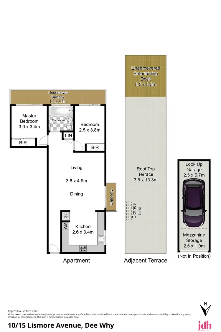 Floorplan of Homely apartment listing, 10/15 Lismore Avenue, Dee Why NSW 2099