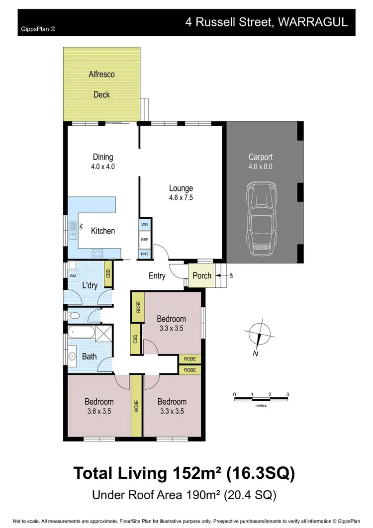 Floorplan of Homely house listing, 4 Russell Street, Warragul VIC 3820