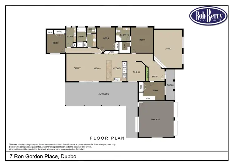 Floorplan of Homely house listing, 7 Ron Gordon Place, Dubbo NSW 2830