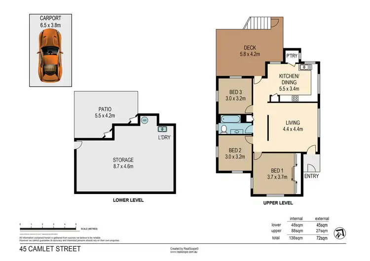 Floorplan of Homely house listing, 45 Camlet Street, Mount Gravatt East QLD 4122